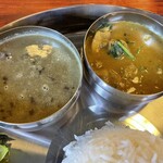 PARIJAT - ダル（豆）カレーとチキンカレー
