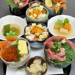 Sushidokoro Yuuyuu - 三色すみれミニ丼  5食限定