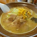 煮干中華 あさり - ごまみそ680円(増税前)