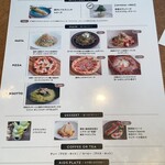 THE COURTYARD KITCHEN - lunchコースのメニュー表