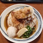 麦きり トクオカ - かしわ天ぶっかけ大盛り1030円