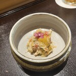 鮨 三心 - 噴火湾の毛ガニの酢の物