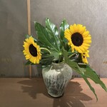 鮨 三心 - この日はきれいなひまわり