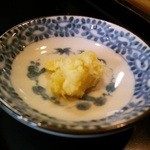 新橋ときそば - 地鶏ざる薬味の生姜。