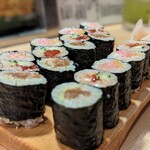 天史朗鮨 - おまかせ細巻き3本（干瓢、筋子胡瓜、トロたく）