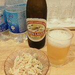 らーめん天神下 大喜 - お通しのマカロニサラダ