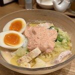 鶏ポタラーメンTHANK - ■【限定】冷やし明太マヨヌードル味玉¥1,300