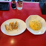 カプサイメン - ●半チャン餃子セット　400円