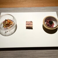 Metis 六本木 - 花崎蟹・蓮根 和牛タン・フォアグラ ルクルス 牛肉タルタル・キャビア