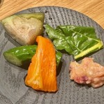 地葉はなれ - 2023.6.  有機野菜の盛り合わせ