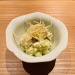 Torishou Ishii Hina - むね肉とじゃがいも 枝豆ペーストの和え物