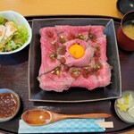 Onikuya Shokudou Suehiro - 近江牛ローストビーフ丼ランチ