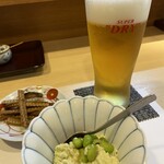 味乃しゅうか - 鰻の骨　サッポロミドリ枝豆豆腐