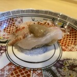 味乃しゅうか - キンキの炙り寿司　肝