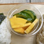 一食 - コリンキーと胡瓜のぬか漬け