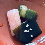 食堂カフェ ヒトトノ - お漬物