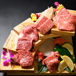 Assortment of 6 kinds of Wagyu beef stairs