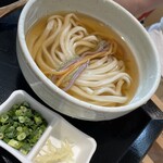 むさしの エン座 - 野菜かき揚げ添えのうどん