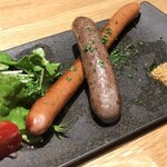 Assortment of 2 types of sausages