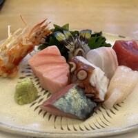 あまの - 刺し盛り8種(別皿にアワビありました)
