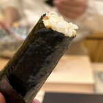 兄弟寿し - 佐渡産 毛蟹の手巻き 海苔は有明産