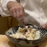 兄弟寿し - たっぷり毛蟹！