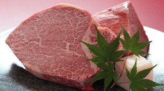 Hire Yakiniku Kyoutoen - シャトーブリアン　黒毛和牛にヒレ肉のみ使用。他ミニョンやテートなどヒレの中でも違う部位も食べてもらえます。