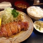 いち川 - ポークソティ、御飯、豚汁