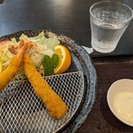 花ゆず - 伊勢うどんセットのエビフライ♪タルタルソース付き