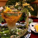 銀座 しのはら - 透けて見えるのが涼し気