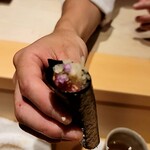 銀座 しのはら - 鮪の手巻き