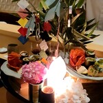 銀座 しのはら - お飾りにはそれぞれ謂れ