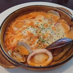 ル・パスタガーデン - あさり、エビ、いか、ムール貝等が入ってます。