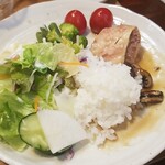 キッチン ブルー グローブ - ３度目はお新香も添えます