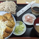 生蕎麦 末広 - カツ丼そばセット(230721)