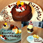 [For anniversaries and birthdays! 】Dessert plate with message
