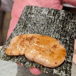 鮨みやもと - タイラ貝　磯部巻き