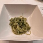 リストランテ ラ チャウ - 小エビと貝柱のジェノベーゼ