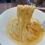 NAKAGAWA わず - 【煮干しそば（超）エソ・冷やし　1500円】麺リフト