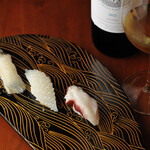 Beisaido Sakura Orion Sushi - タコやイカには白ワインをペアリング