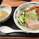 Hidakaya - 冷麺+半チャーハンセット