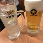 Hidaka ya - 生ビール、レモンサワー