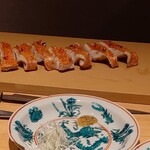 温石 - 金目鯛 実山椒醤油のソース