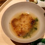 温石 - 浜名湖の青海苔の煎餅ご飯