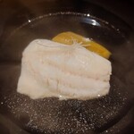 温石 - 焼津で獲れた叺と焼き茄子のお椀