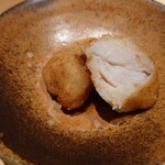 温石 - 太刀魚の蓮根の包み揚