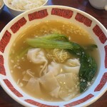 Bamiyan - エビワンタン麺（塩）盛り付けが若干気になった…