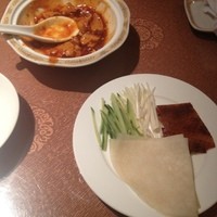 大珍樓 - 麻婆豆腐食べかけと北京ダック
