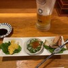 Bureikou - 料理写真:生ビールとお通し