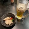 炭火焼きとり好古 - 生ビールとお通し